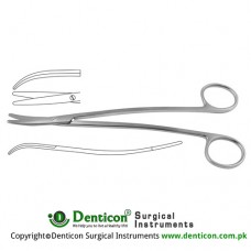 Metzenbaum-Fino Delicate Dissecting Scissor Curved - S Shaped Stainless Steel, 20 cm - 8"